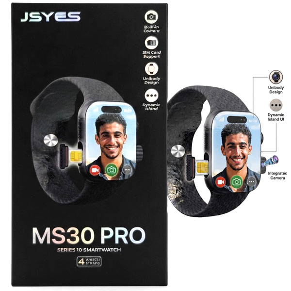 ساعت هوشمند jeyes ms30 proسیم کارت خور و دوربین دار