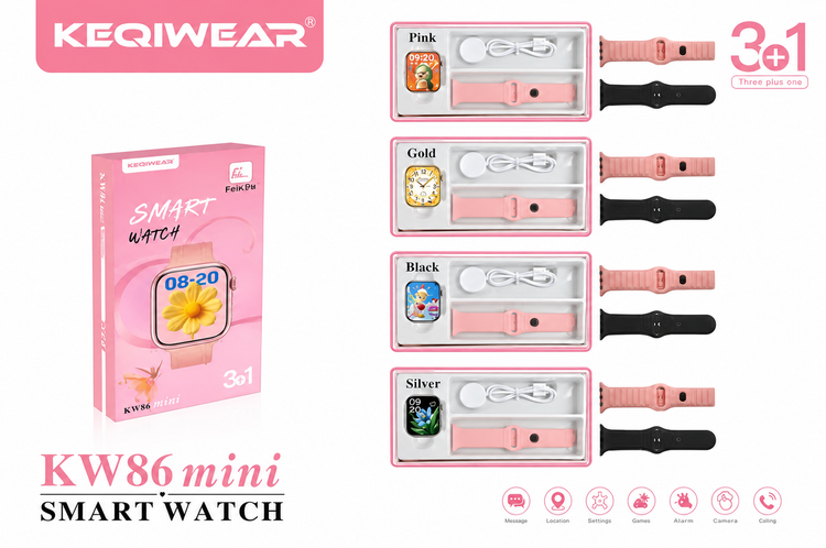 ساعت هوشمند keqiwear مدل Kw 86 mini